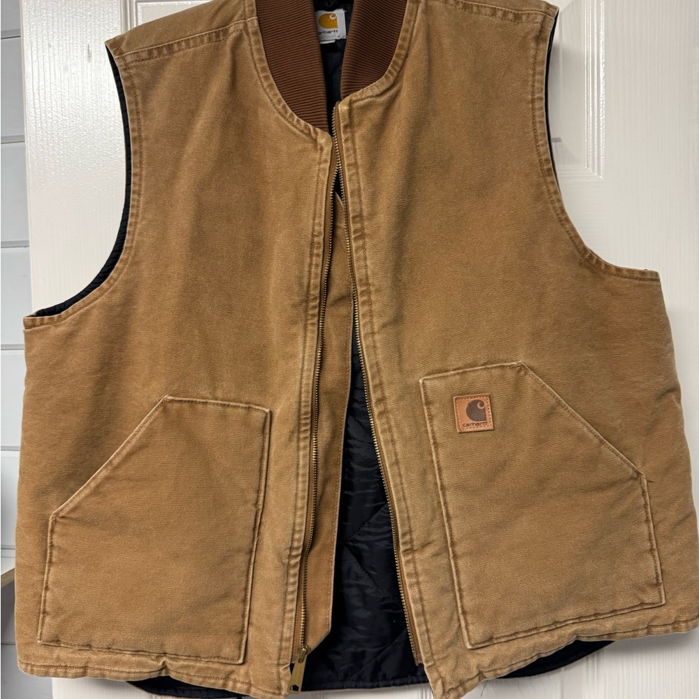 Carhartt Brown Canvas Vest